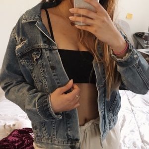 TOPSHOP MOTO distresses denim jacket ✨